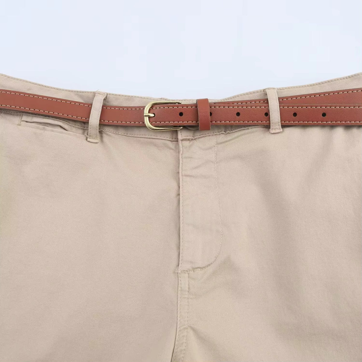 Dameshorts Løs Pasform Bælte Komfort | Freyla