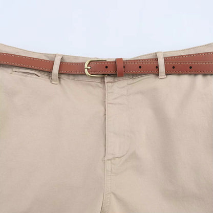 Dameshorts Løs Pasform Bælte Komfort | Freyla