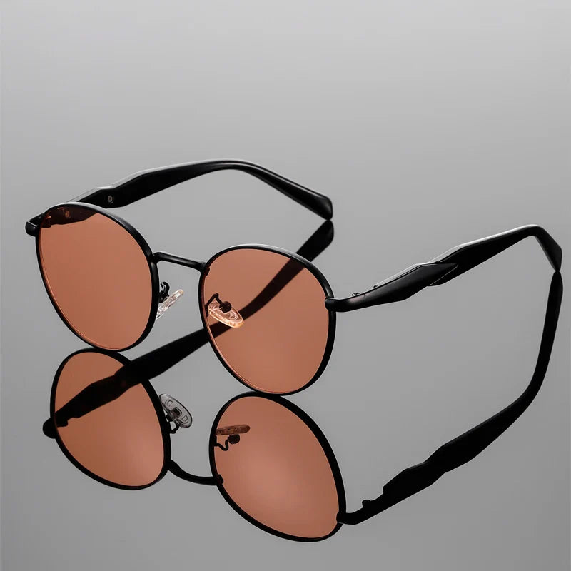 Solbriller Runde UV400 Tortoiseshell Stel | Ravion