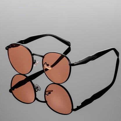 Solbriller Runde UV400 Tortoiseshell Stel | Ravion