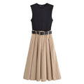 jole Plisseret Midi Sommer Elegant Pasform | Alvienne