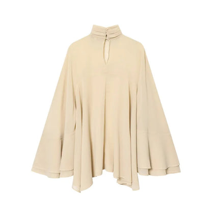Bluse Cape Loose Chiffon Elegant | Zyrel
