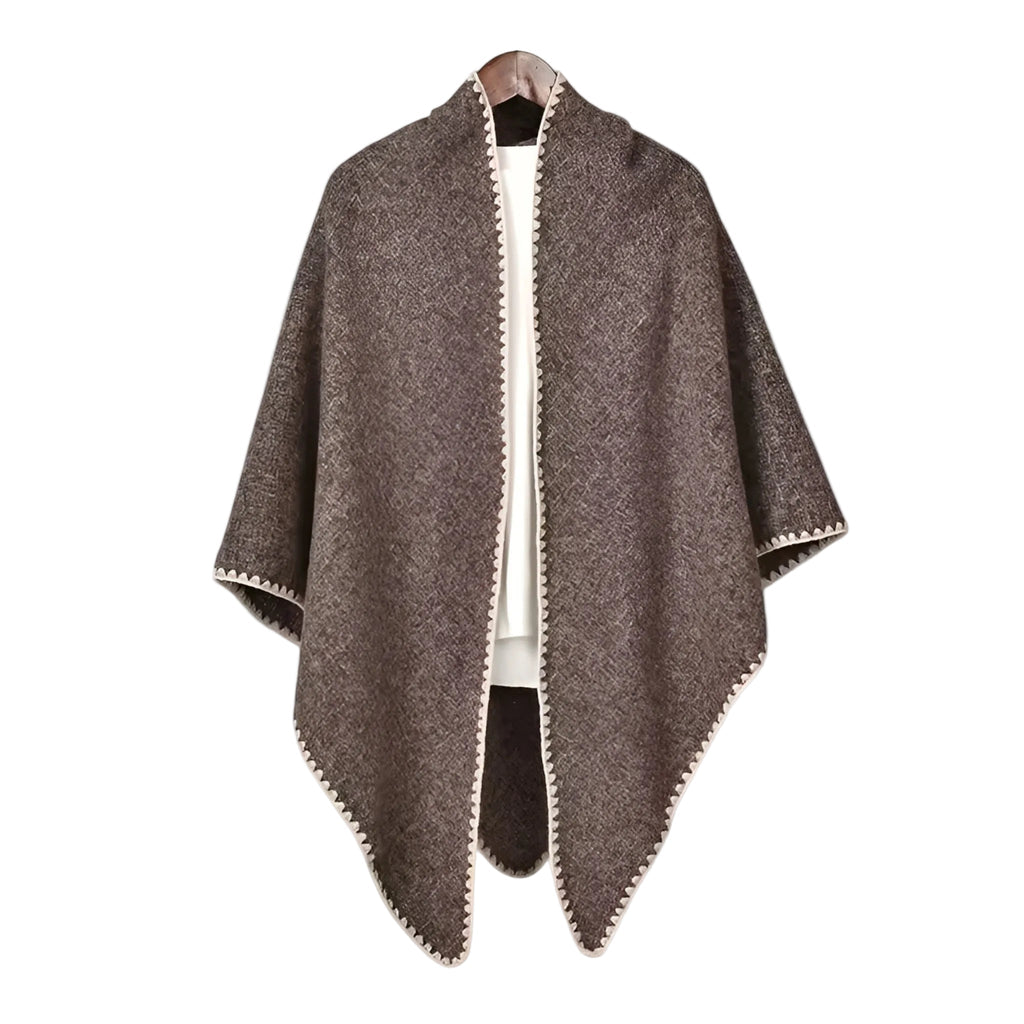 Trekanttørklæde til kvinder pashmina let ensfarvet sjal til lag-på-lag styling | Sofía
