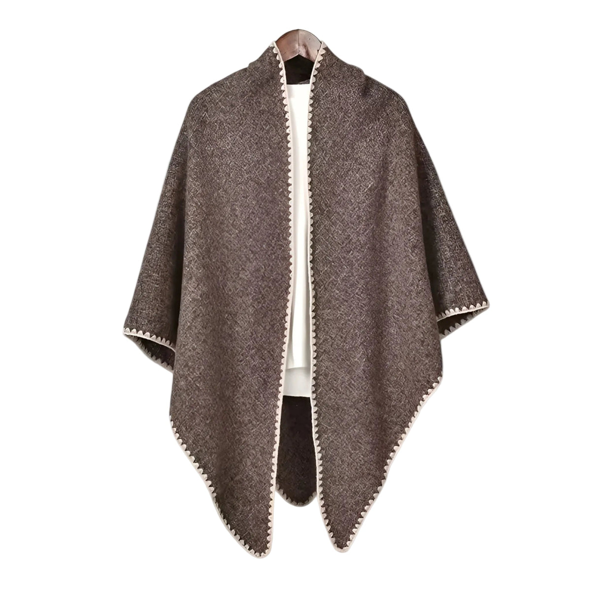 Trekanttørklæde til kvinder pashmina let ensfarvet sjal til lag-på-lag styling | Sofía