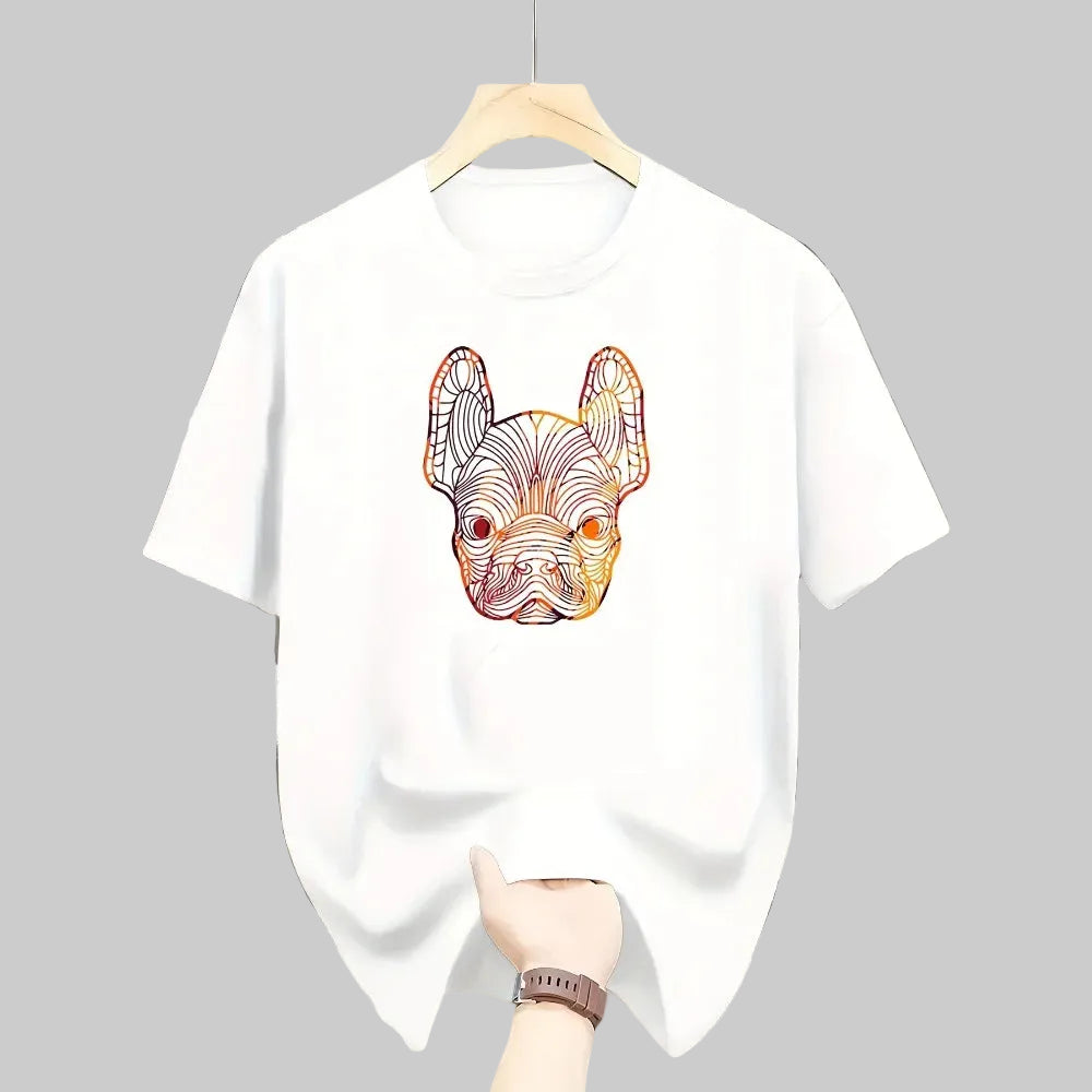 Orven – Åndbar T-shirt med Digital Print Komfortabel Pasform til Hverdagsbrug