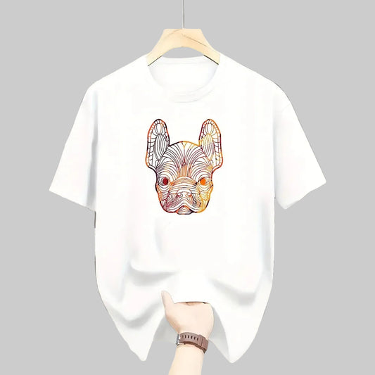 Orven – Åndbar T-shirt med Digital Print Komfortabel Pasform til Hverdagsbrug