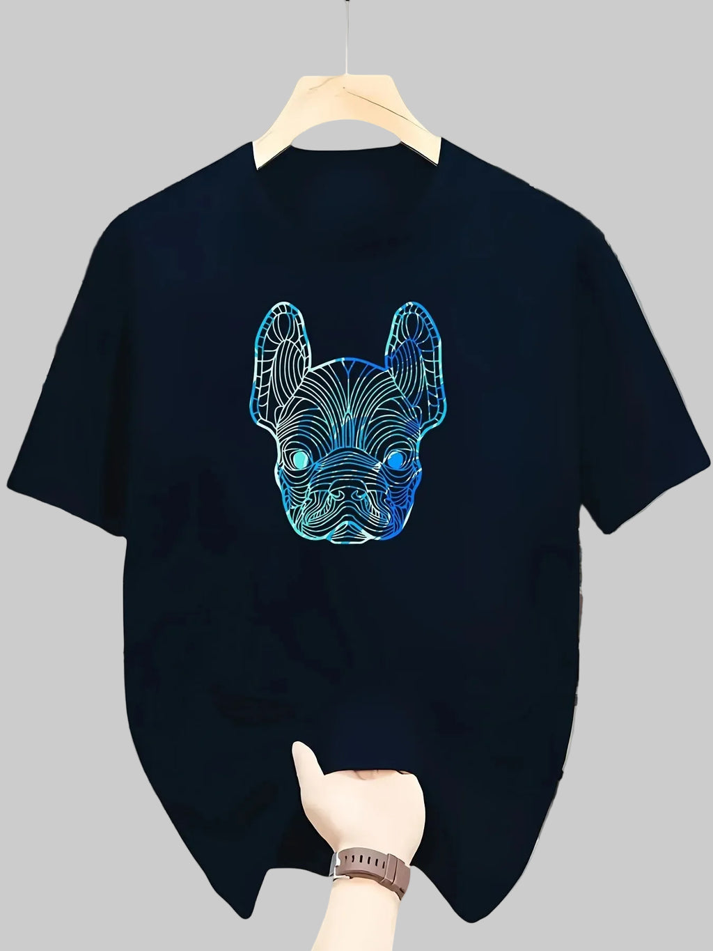 Orven – Åndbar T-shirt med Digital Print Komfortabel Pasform til Hverdagsbrug