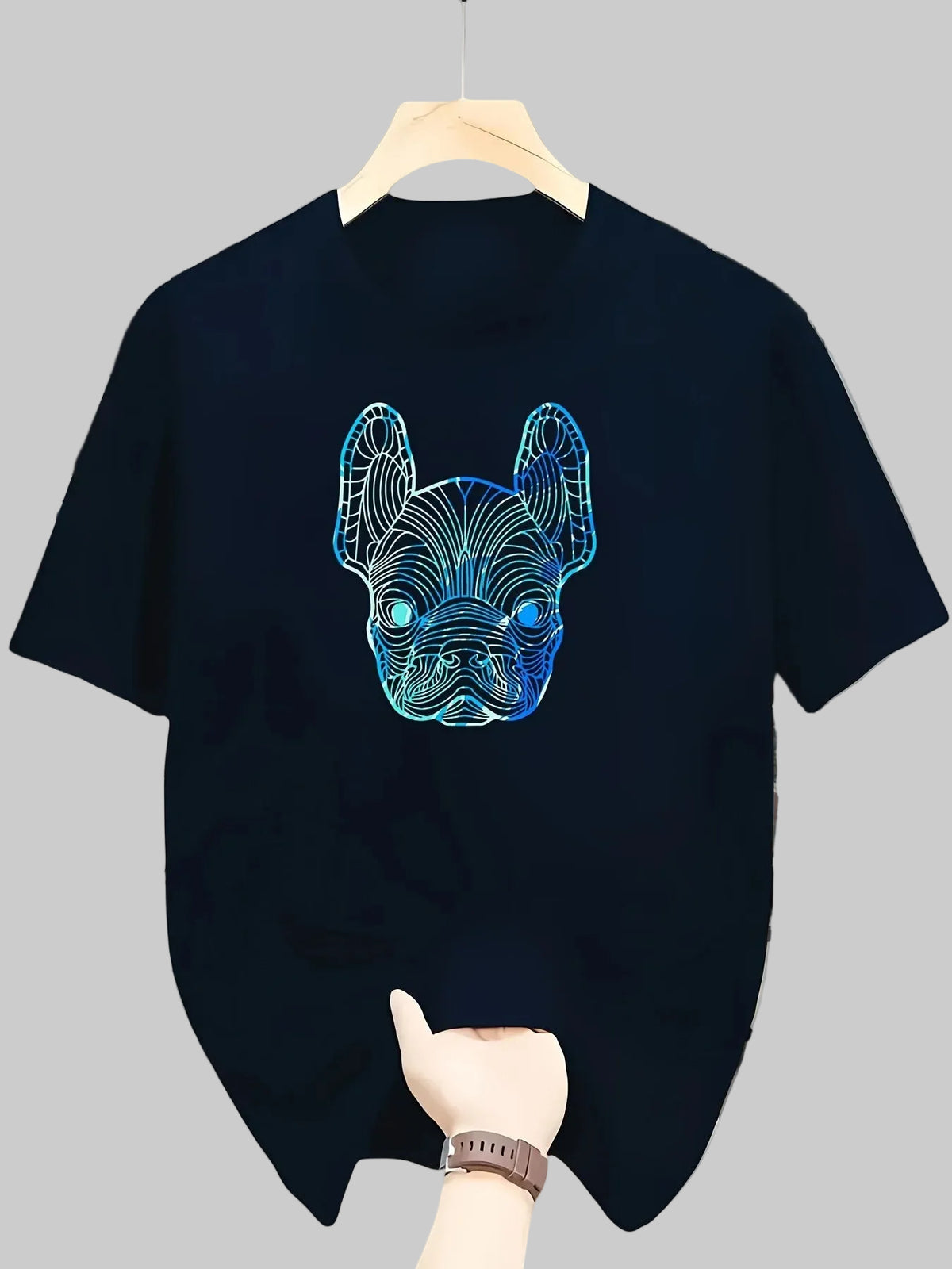 Orven – Åndbar T-shirt med Digital Print Komfortabel Pasform til Hverdagsbrug
