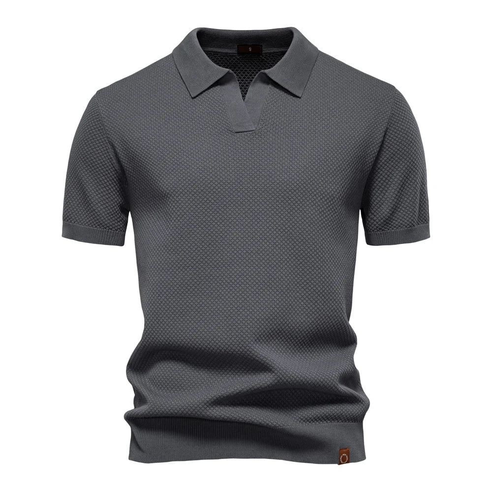 Aldric Mason Klassisk Kortærmet Polo Shirt Til Sommer Herre
