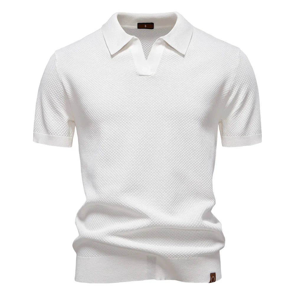 Aldric Mason Klassisk Kortærmet Polo Shirt Til Sommer Herre