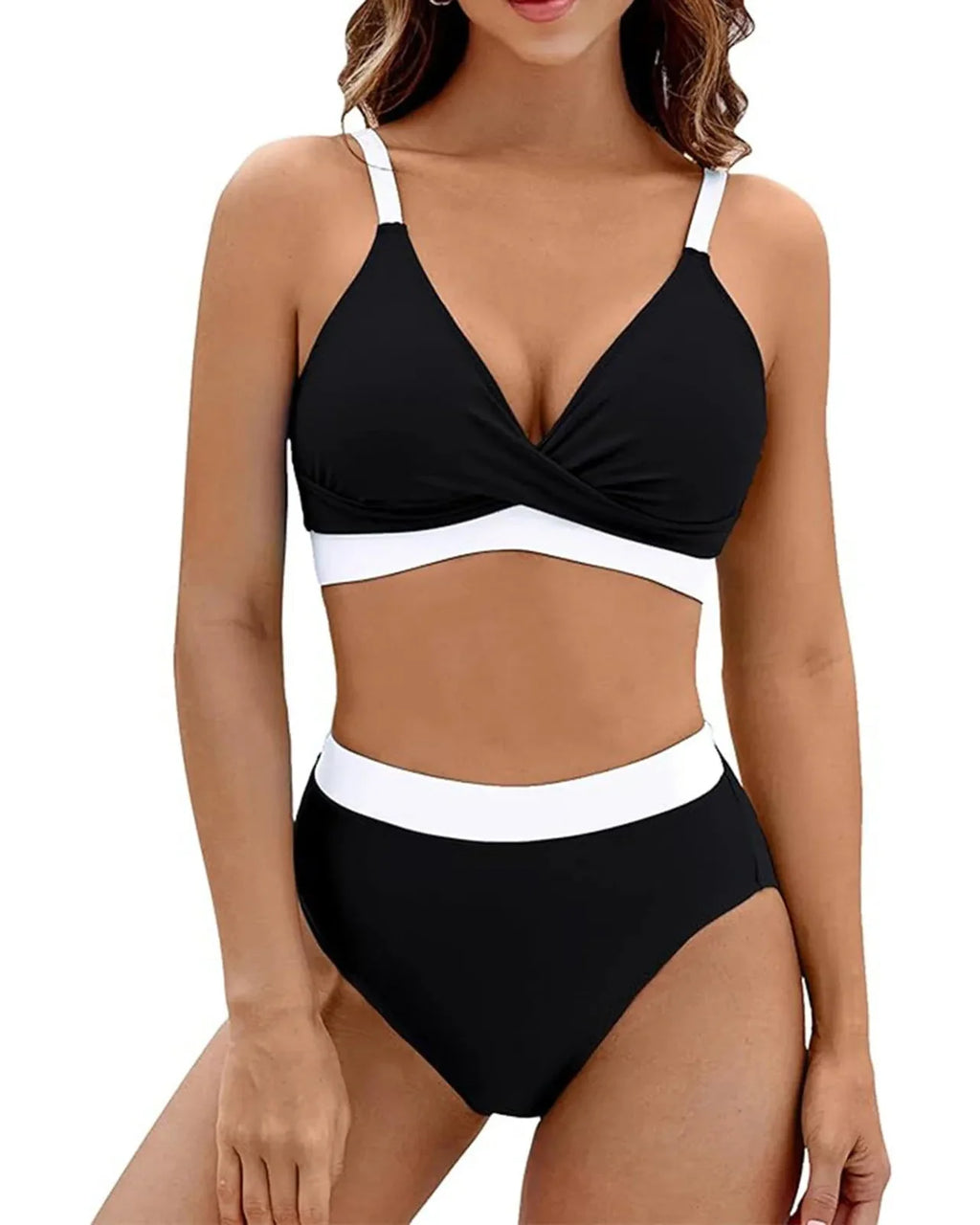 Bikini sæt høj talje shaping justerbar | Valensa