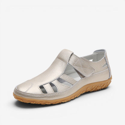 Damesandaler Komfortabel Læder Velcro | Solveig