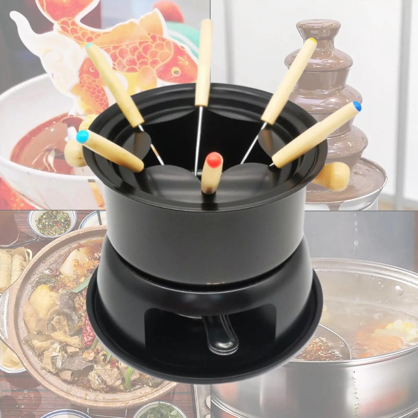 Fonduesæt Karbonstål 6 Gafler | MeltFusion