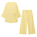 Jakkesæt Løs Elegant Wide Leg Sæt | Zyrel