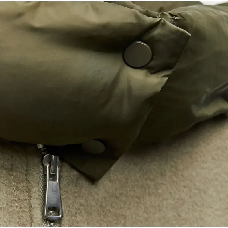 Oversized Damejakke med Lynlås – Casual Efterår & Vinter