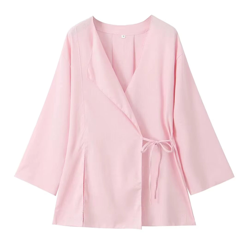 Jakkesæt Løs Elegant Wide Leg Sæt | Zyrel
