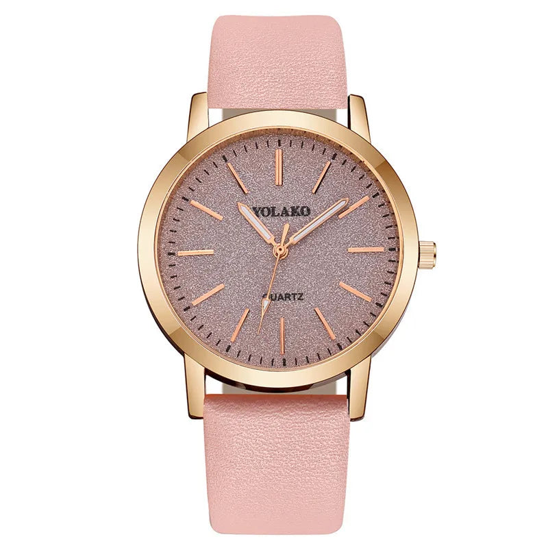 Analogt Armbåndsur Minimalistisk Læder Kvarts | Rovento