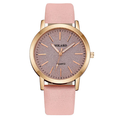 Analogt Armbåndsur Minimalistisk Læder Kvarts | Rovento