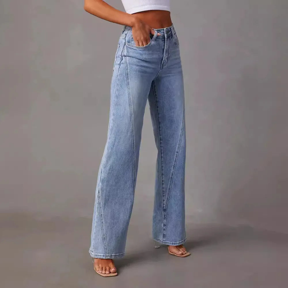 Wide Leg Jeans Vintage Denim Komfortabel Pasform Klassisk Stil | Norvex