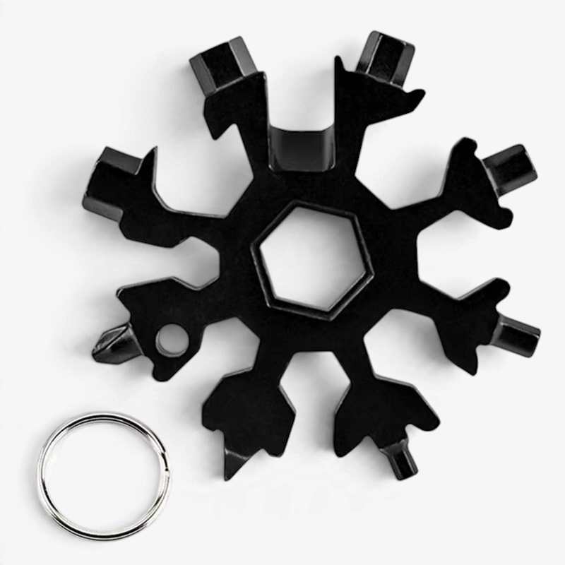 Kompakt 18-w-1 uniwersalny klucz z motywem płatka śniegu |ToolRing