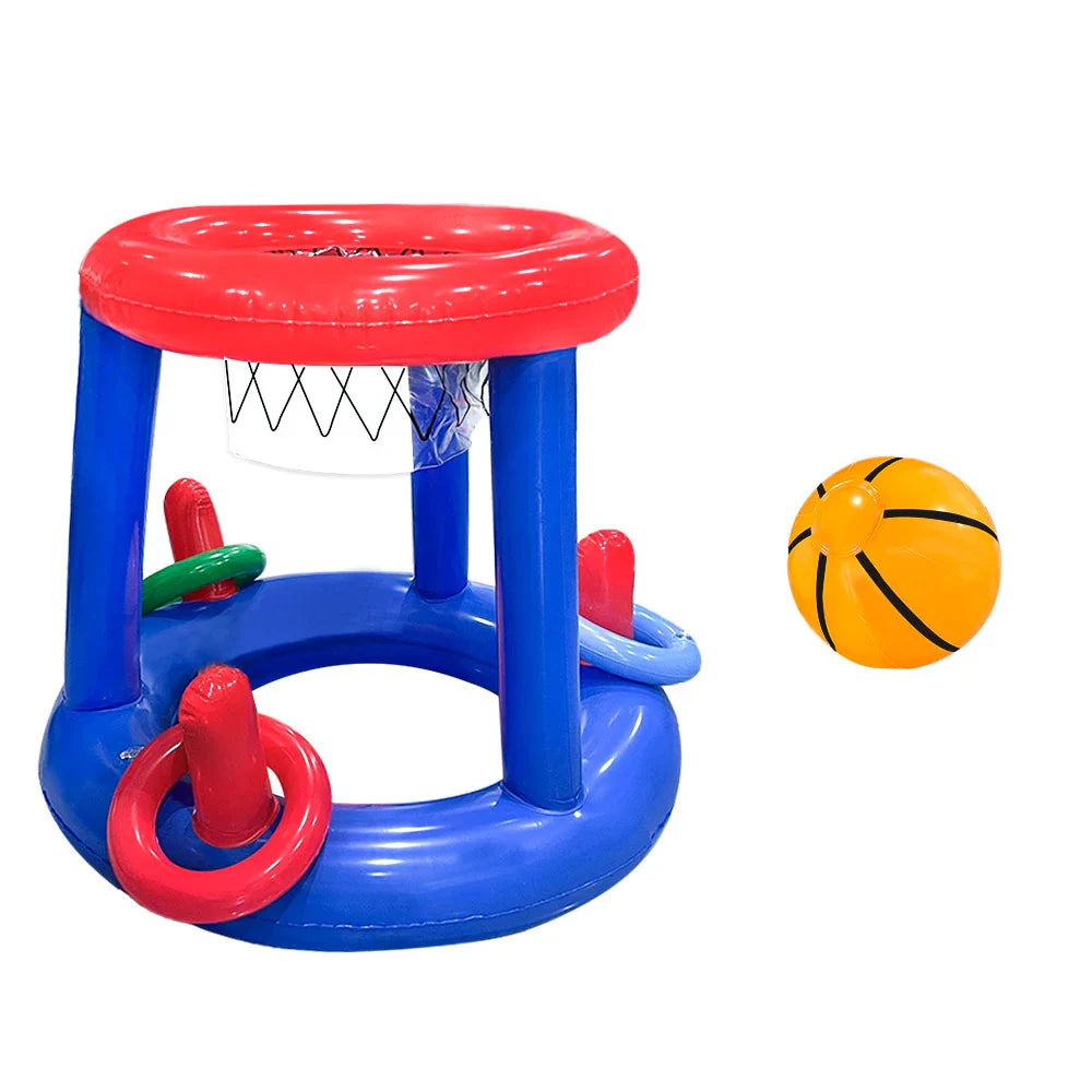 Oppustelig basketballkurv med PVC vandspil | HoopGlide