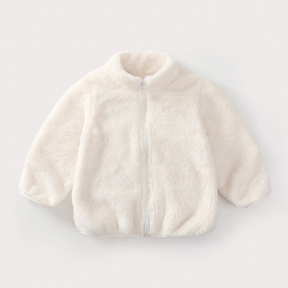 Norvix Tate Unisex Børnejakke Corduroy Med Lynlås Varm Efterår Vinter