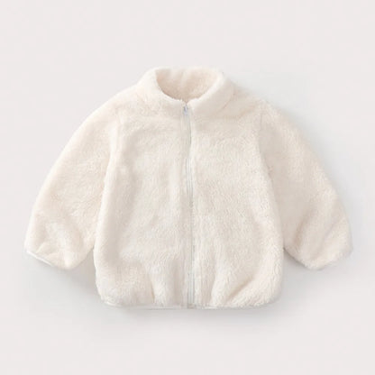 Norvix Tate Unisex Børnejakke Corduroy Med Lynlås Varm Efterår Vinter