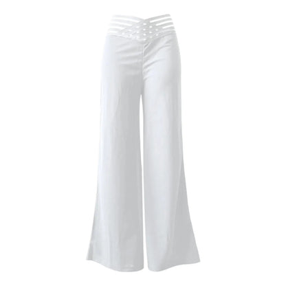 Bukser Wide Leg Høj Talje Slim Fit | Zenvyra