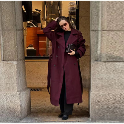 Dame Trenchcoat Klassisk Bomuld Efterår | Brinley