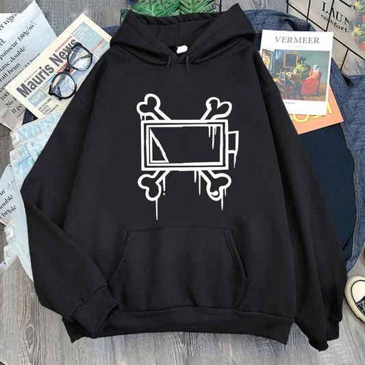 Unisex Hoodie Geometrisk Mønster Let Polyester Casual Komfort | Xyron