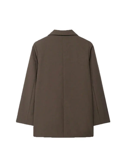 Blazer Loose Double Breasted Casual | Virel