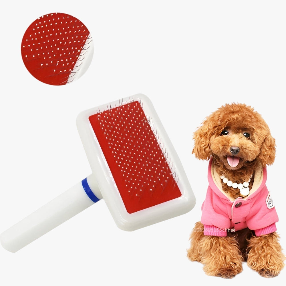 Skånsom pelsbørste til hunde og katte med ergonomisk skridsikkert håndtag | Valérie