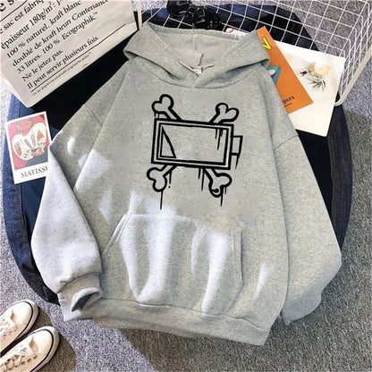 Unisex Hoodie Geometrisk Mønster Let Polyester Casual Komfort | Xyron