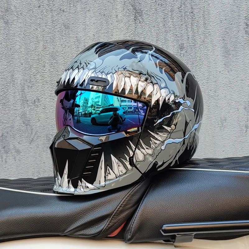 Motorcykelhjelm Full Face Visir ABS | Velorum