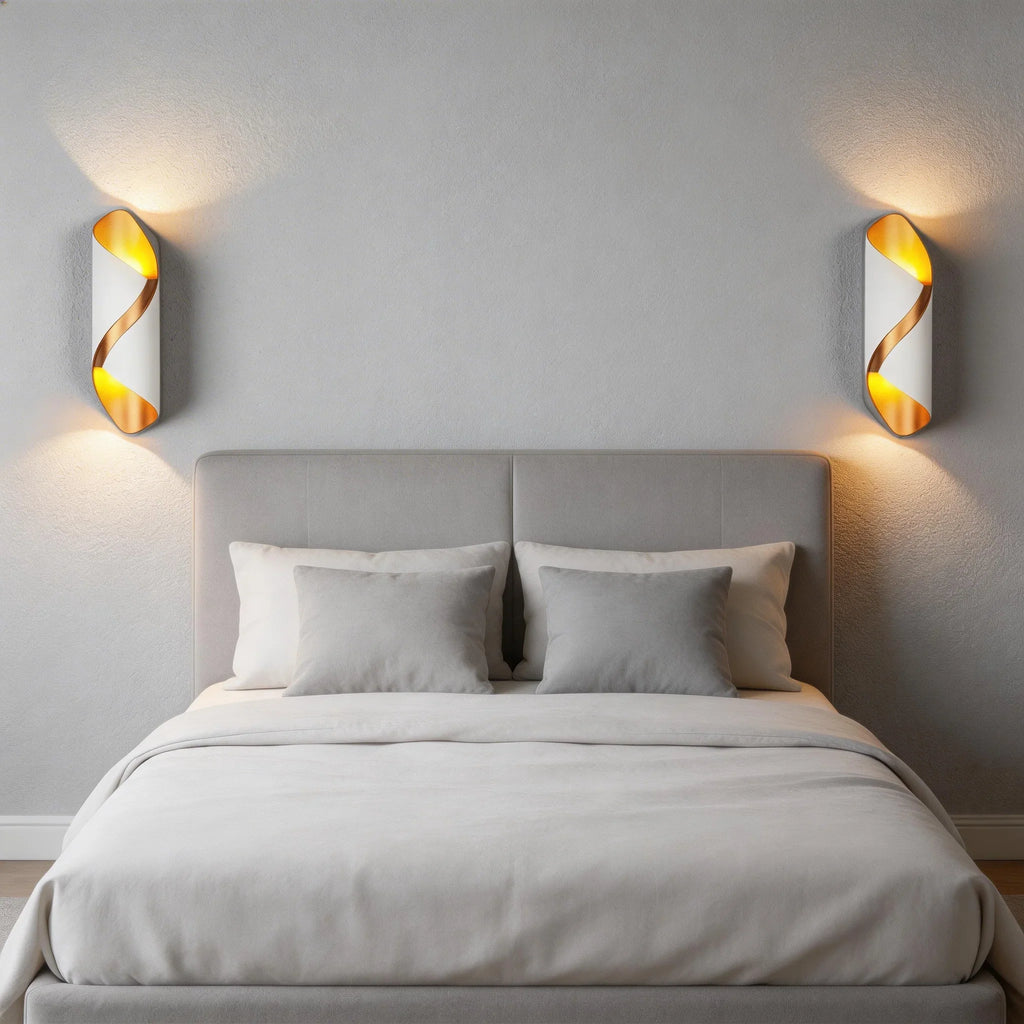 Væglampe LED Spiral Design Aluminium Udendørs Indendørs | Belaro