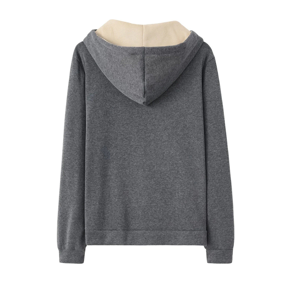 Damski dwuczęściowy komplet z bluzą z kapturem i długimi spodniami o kroju slim fit | Evaly