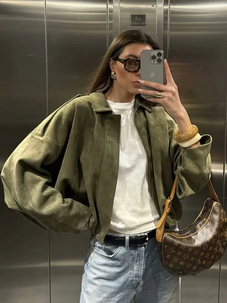 Jakke Kort Streetwear Lynlås Polyester | Virexa
