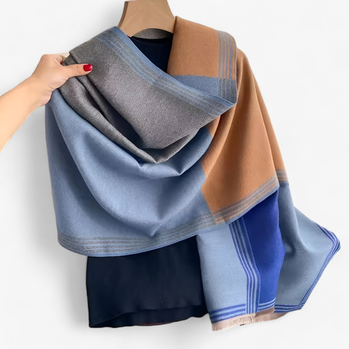 Tørklæde Oversized Geometrisk Multifunktionelt Styling | Virel