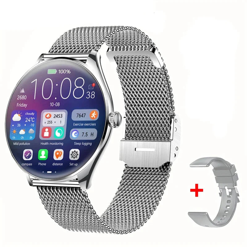 Smartwatch AMOLED Skærm Bluetooth Opkald Fitness | Rovento