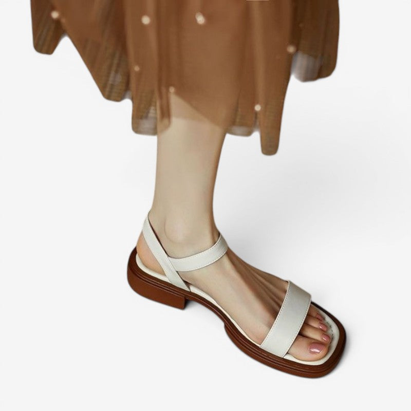 Sandaler Lav Hæl Sommer Komfort | Solvik