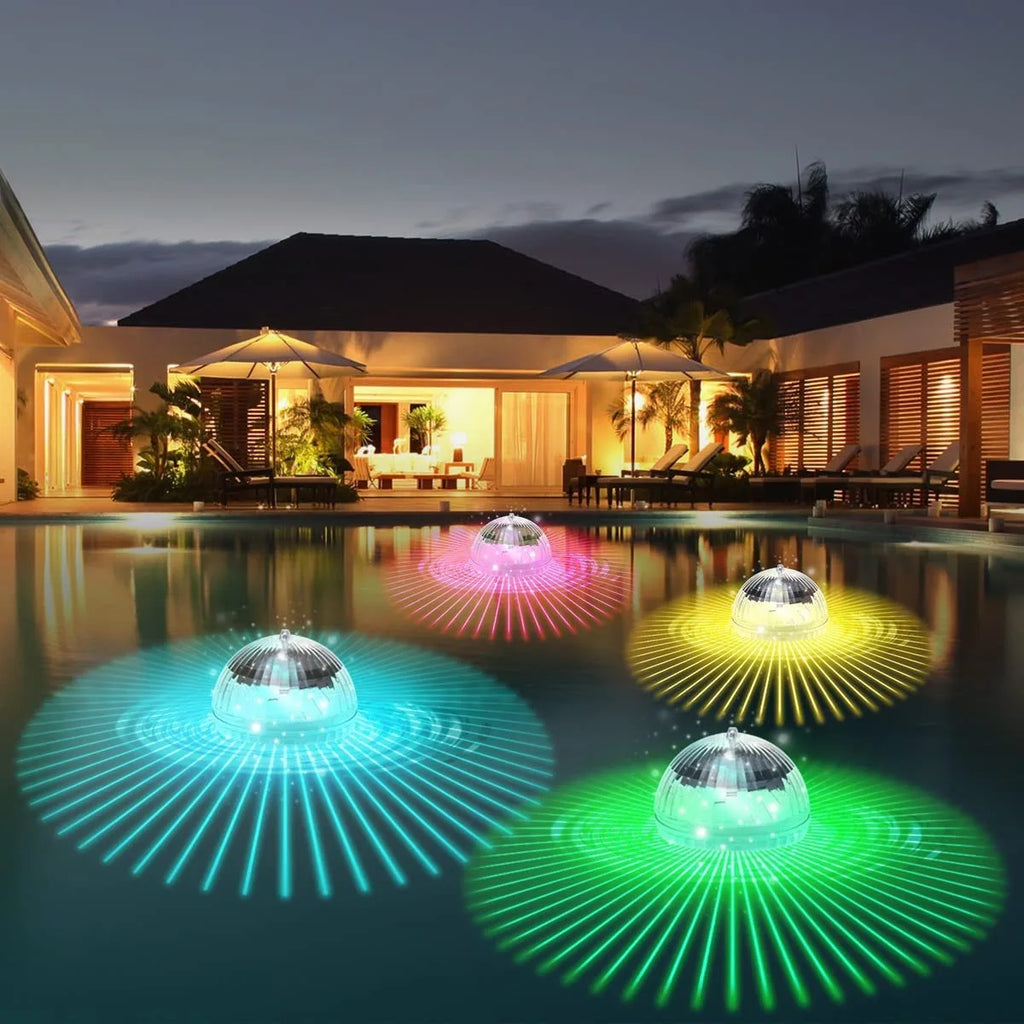 Solar Flydelygte RGB LED Poollys | Lumera
