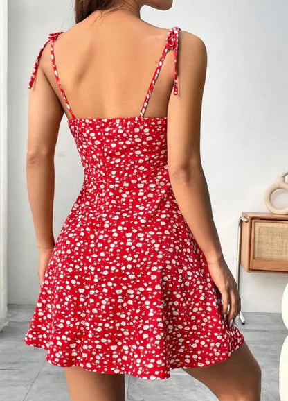 Kjole Backless Mini Sommer Slim Pasform | Velmira