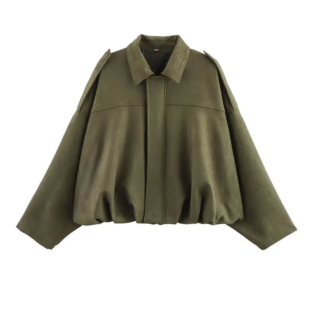 Jakke Kort Streetwear Lynlås Polyester | Virexa