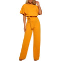 Jumpsuit med Elegant Taljebånd Sommer Pasform | Velmira