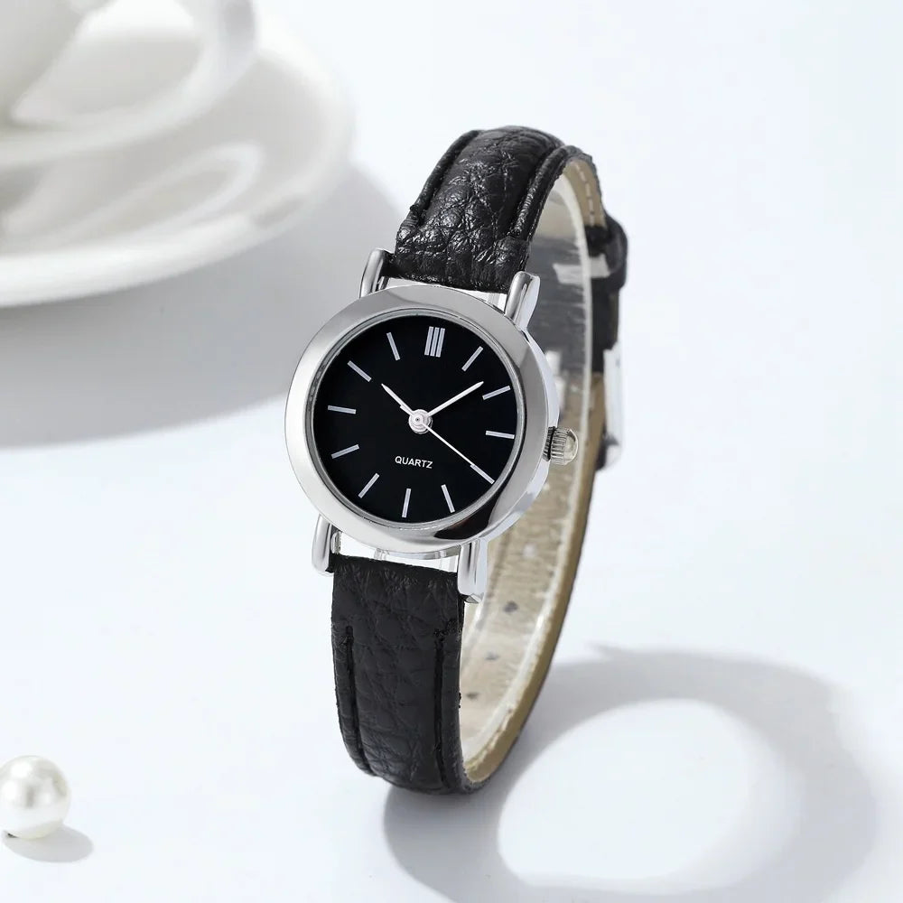 Armbåndsur minimalistisk analog læder kvarts daglig | Luciana