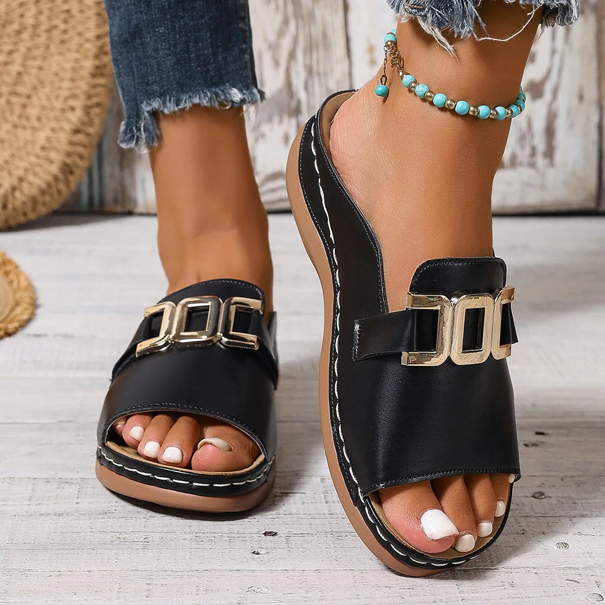 Kilesandaler Komfort PU Sommer | Mirella