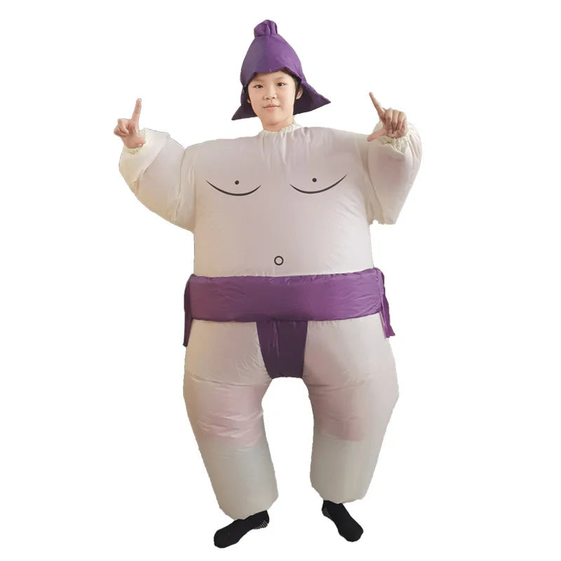 Oppusteligt Sumo Kostume Helkrops Unisex Fest | Brunner