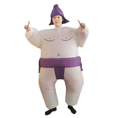 Oppusteligt Sumo Kostume Helkrops Unisex Fest | Brunner