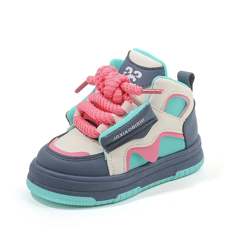 Børnesneakers High Top Snørelukning Stabilitet | Calvero