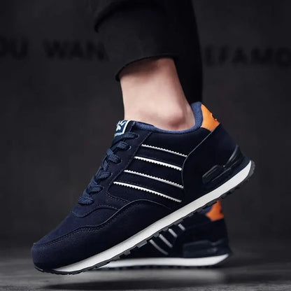 Sneakers tekstil snørelukning fleksibel gummisål komfort | Tavero